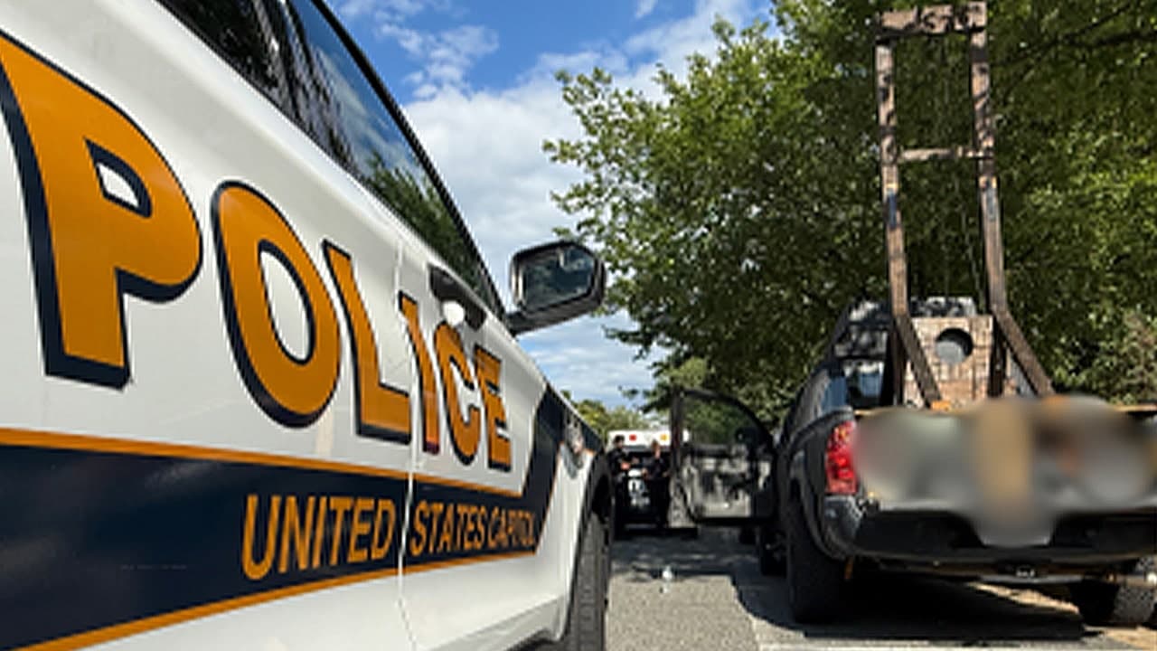California man detained over guillotine in pickup