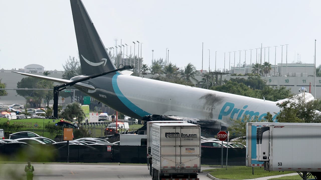 NTSB: Amazon jet's brakes failed in Miami crash