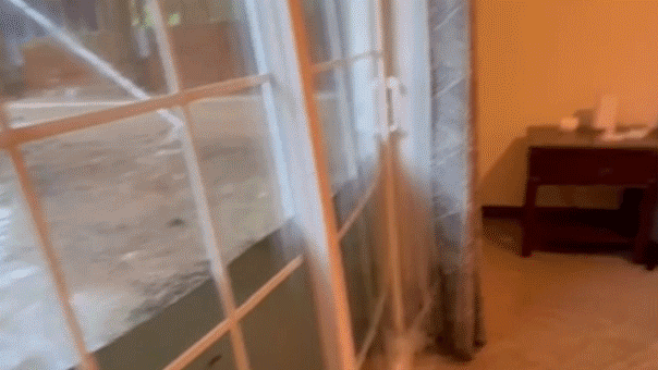 Floodwaters break into students' home
