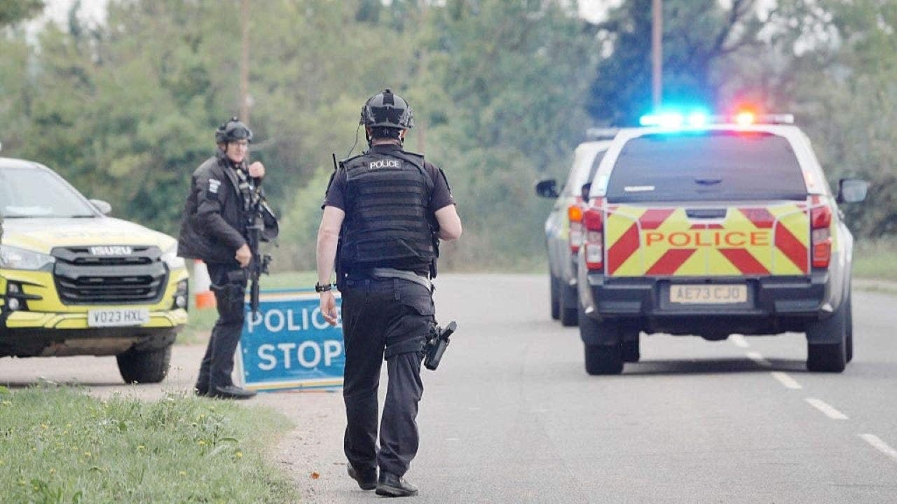 UK police detain suspects near US airbase