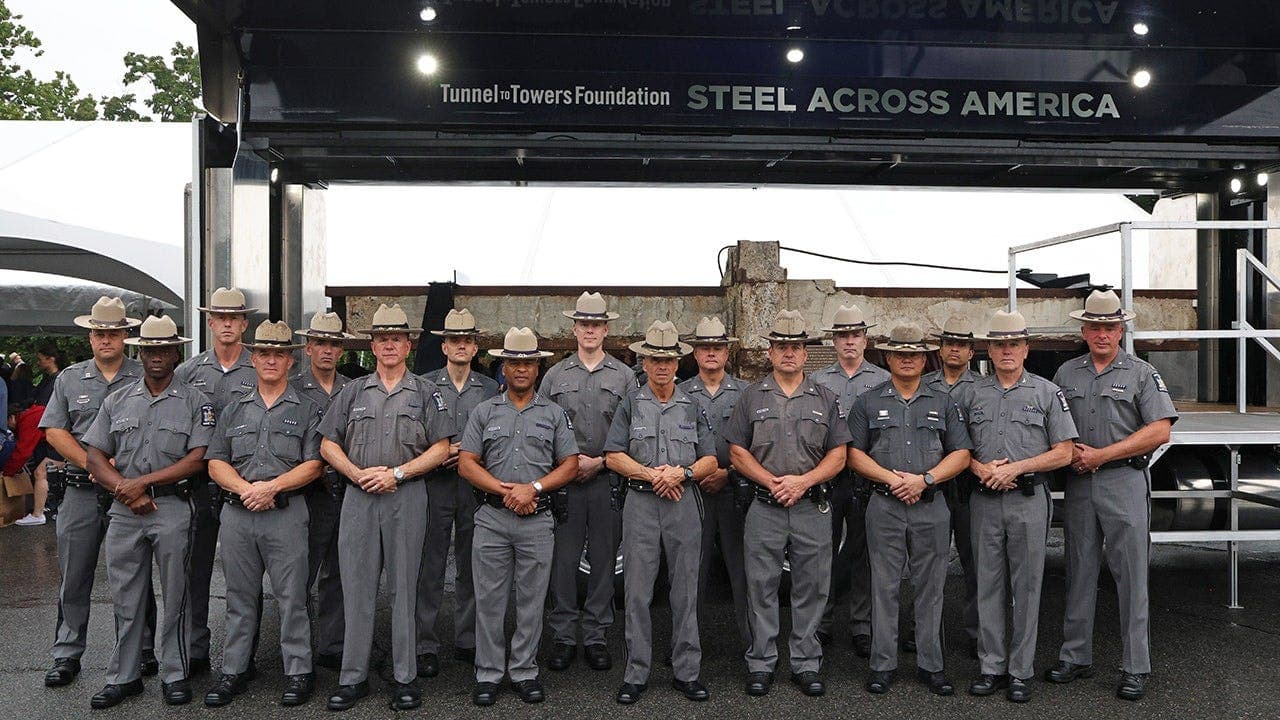 Trade Center steel at West Point connects heroes and troops