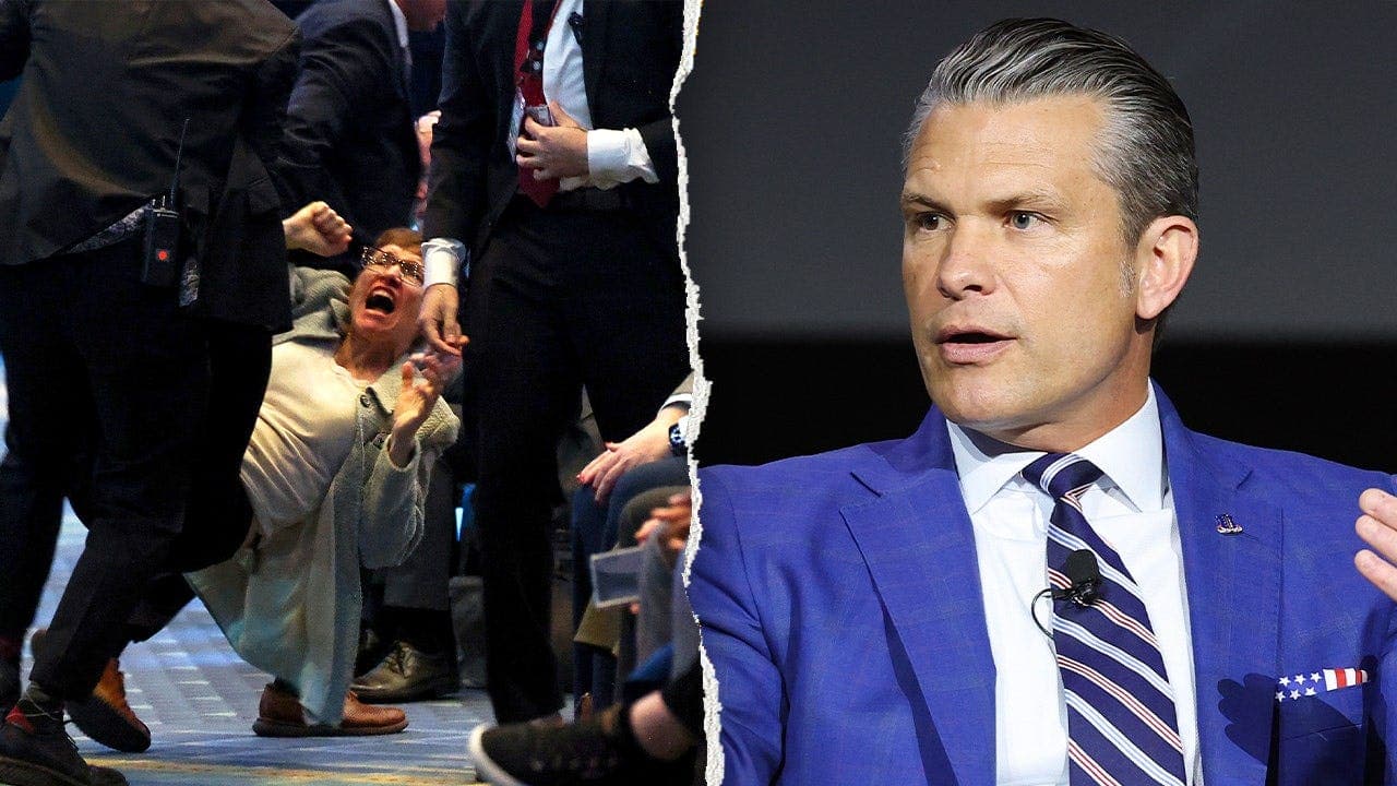 Anti-war protesters disrupt Hegseth remarks at Army event