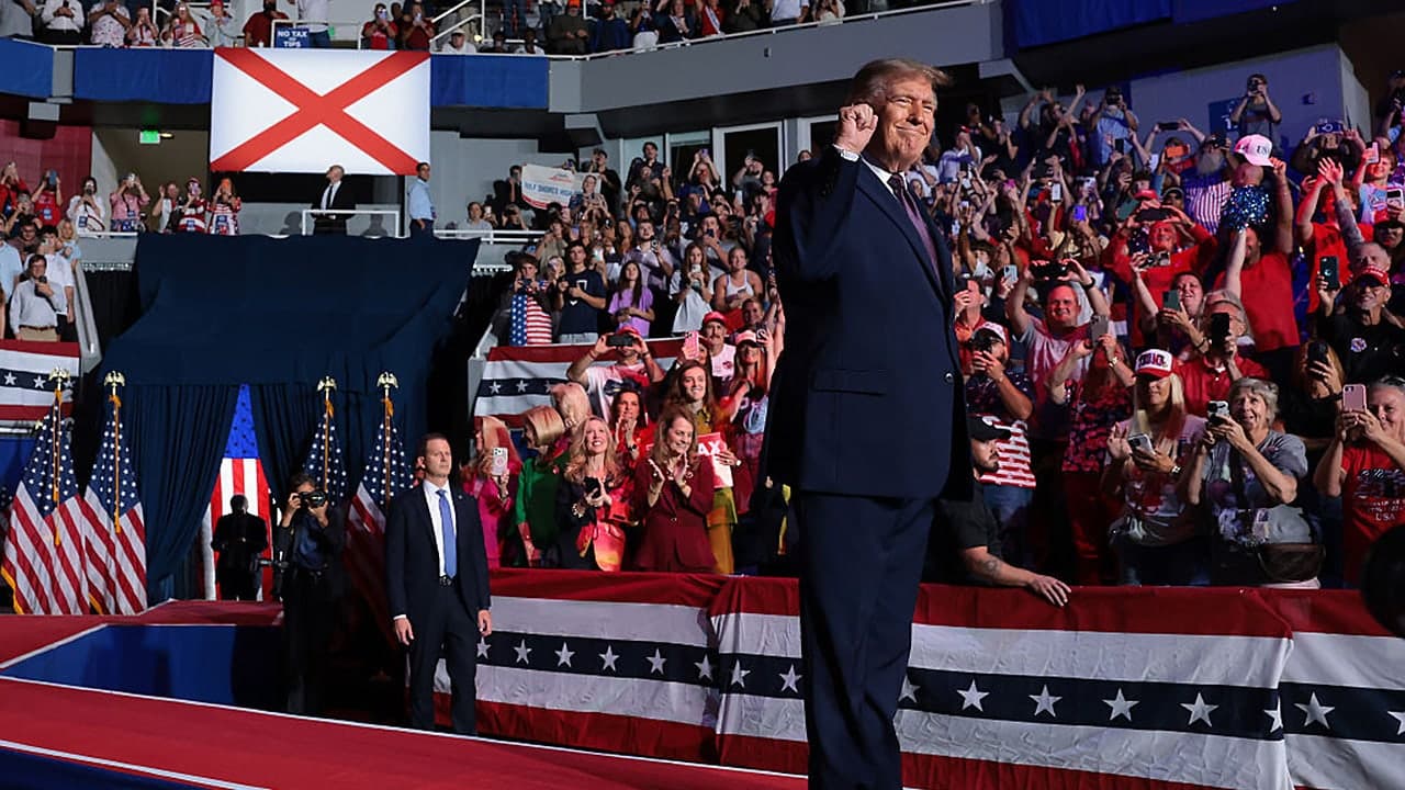 Three students charged over threats against Trump
