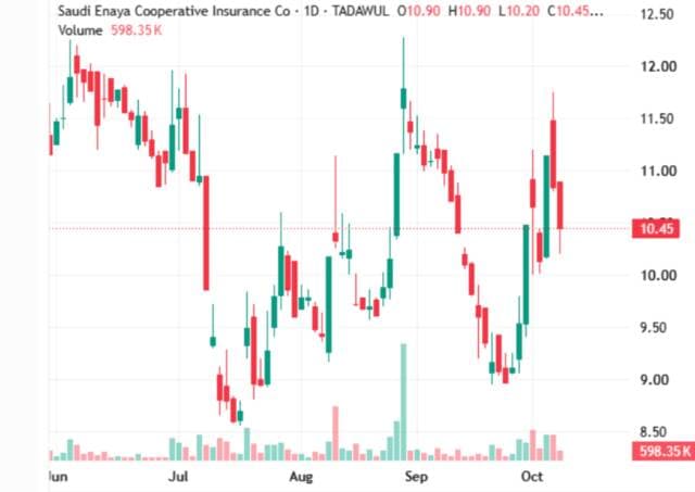 E’naia shares near technical support