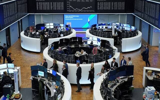 European stocks near record highs
