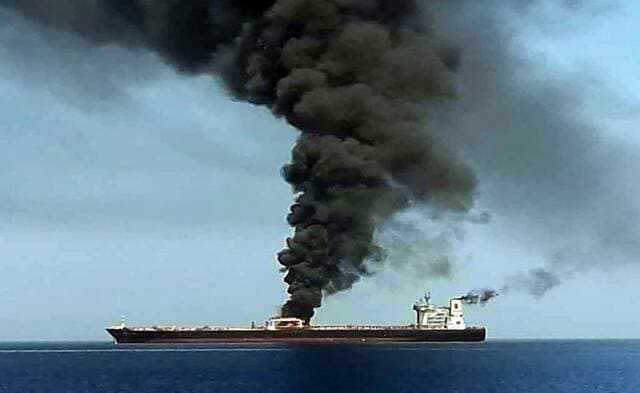 Explosion near ship in Gulf of Oman confirmed safe