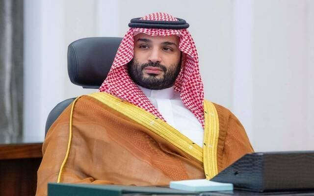 Crown Prince Briefs CENTCOM Commander