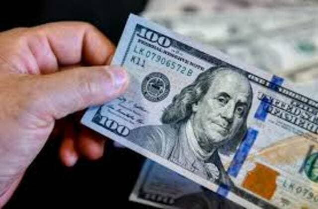 Dollar dips after winning streak