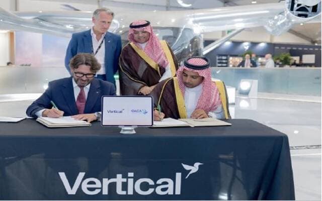 Saudi Civil Aviation partners with Vertical Aerospace
