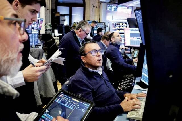 Wall Street drops amid bond yield rise