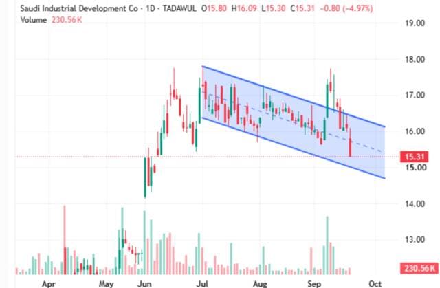 Sadaq Shares Fall Near Support