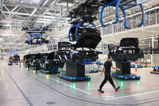 German industrial production rises for second consecutive month as automotive sector recovers