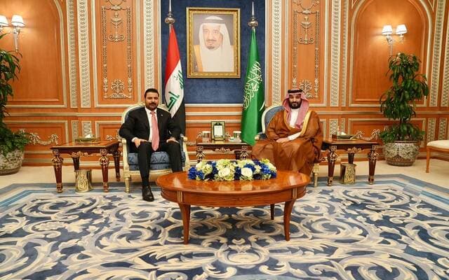 Crown Prince Meets Iraqi PM in Riyadh