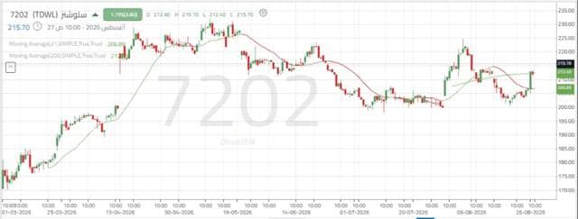 Solutions stock holds above support levels
