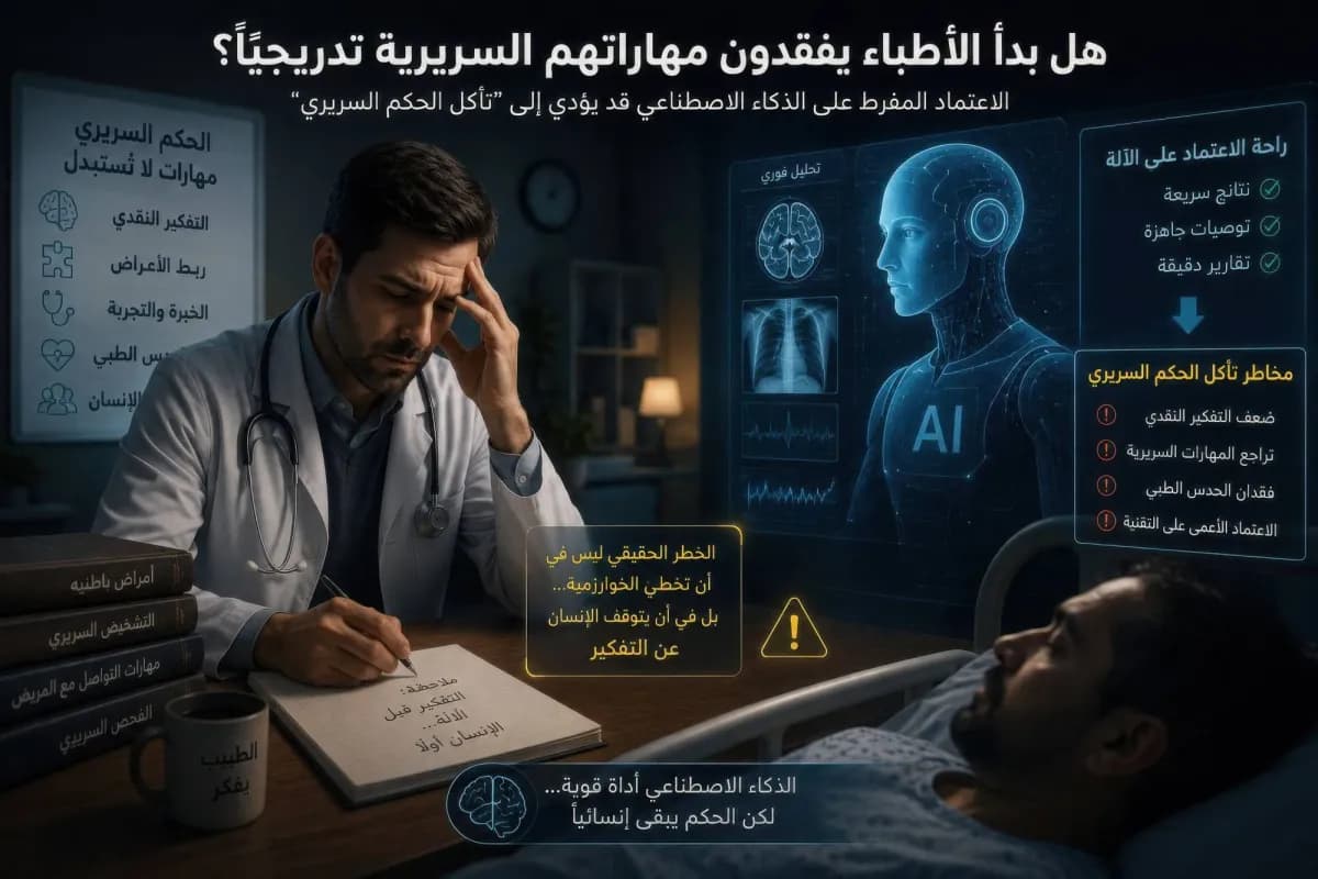 هل يتراجع دور الحكم السريري مع الذكاء الاصطناعي