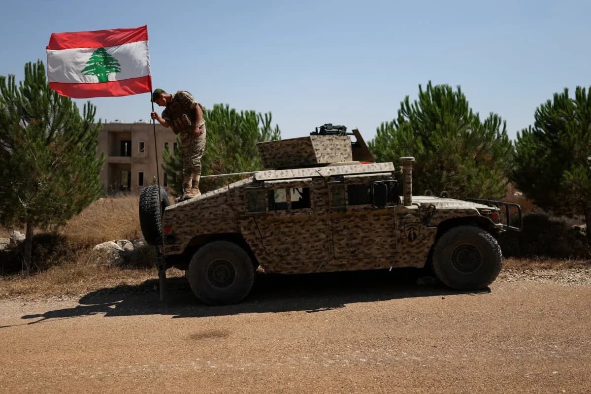 الجيش اللبناني يوزع رسالة في المناطق التجريبية