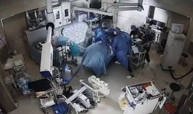 Earthquake Interrupts Hospital Surgery
