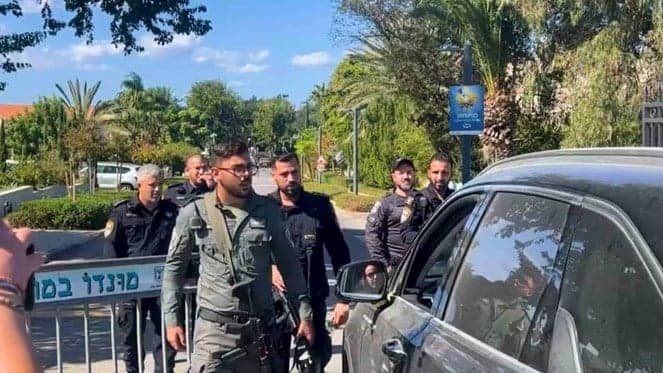 حادث أمني يستهدف موكب نتنياهو