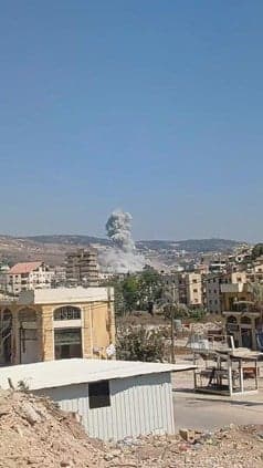 Result of Israeli airstrikes in the south