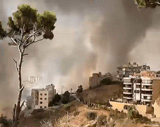Civil Defense Battles Fire in Al-Dawra