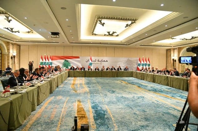 Hezbollah Lebanon Meeting on Crisis to State