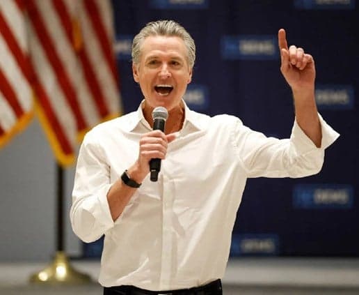 Gaffin Newsom Won't Seek US Presidency if Harris Runs