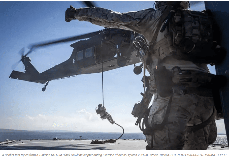 Tunisia US Forces Train Special Forces