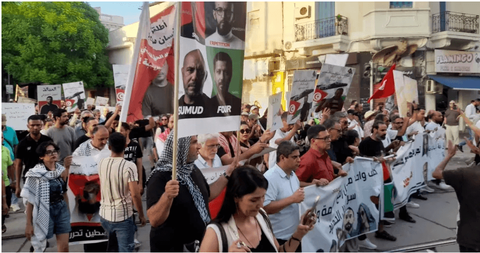 جلسات جديدة في قضايا موقوفي أسطول الصمود في تونس
