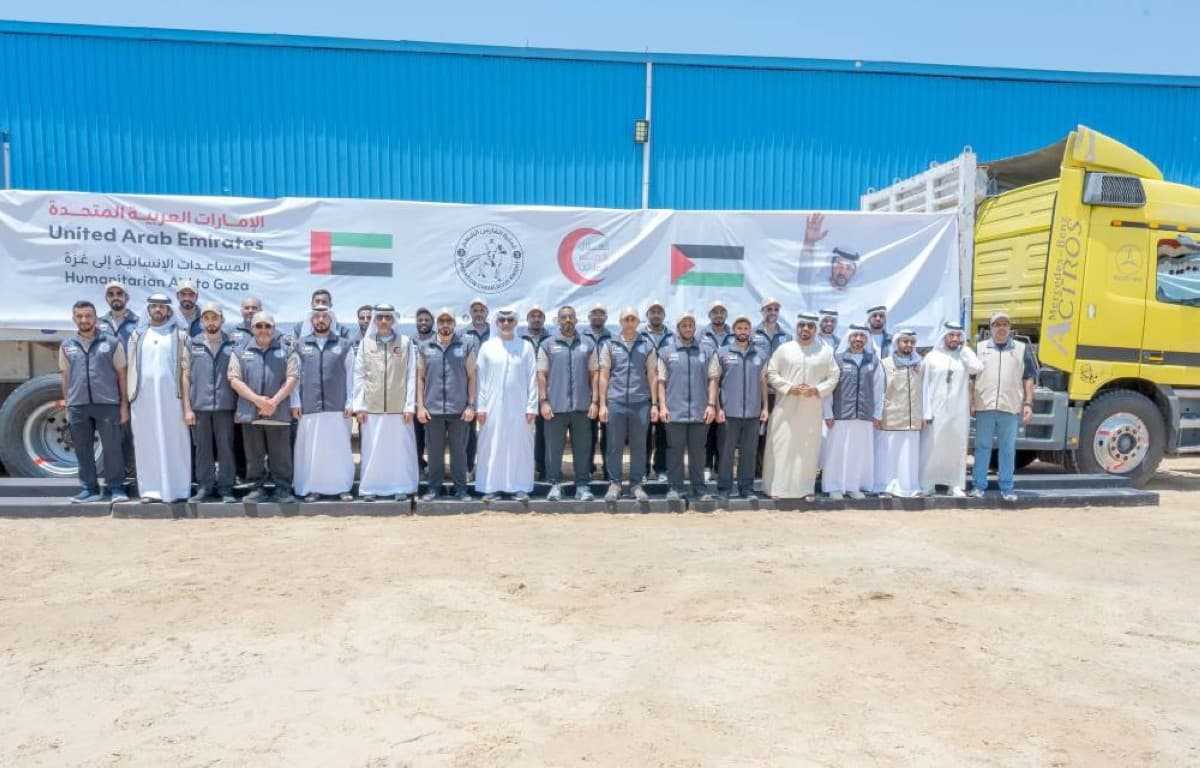 UAE Red Crescent inspects Al-Faris Al-Shahim 3 logistics center in El Arish
