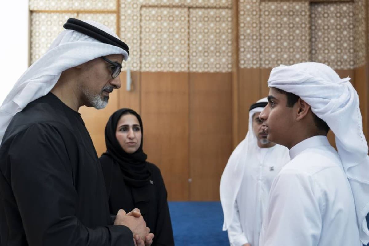 Khaled bin Mohammed bin Zayed Meets Winners of the Second Khalifa Fund for Enterprise Development Award