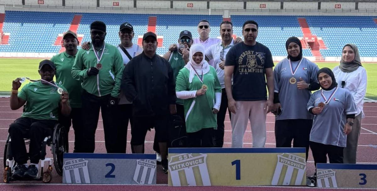 Khorfakan for the Disabled wins 15 medals at the Czech Republic Grand Prix Athletics Championship