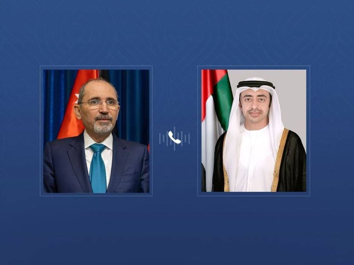 بن زايد والصفدي يناقشان التطورات الإقليمية