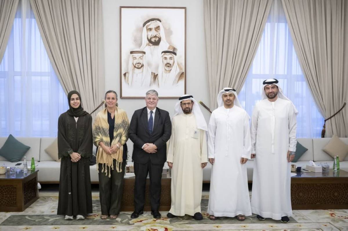 Al-Nuaimi hosts German diplomats to mark tenure end