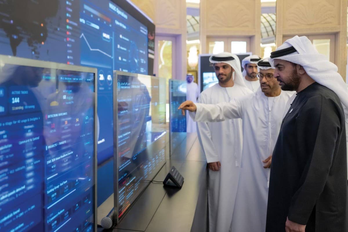 Hamdan bin Zayed Meets Cybersecurity Delegation