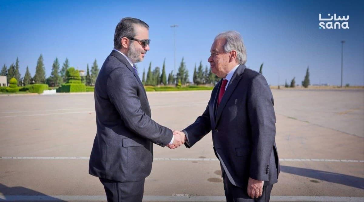 Guterres's first UN visit to Syria since war