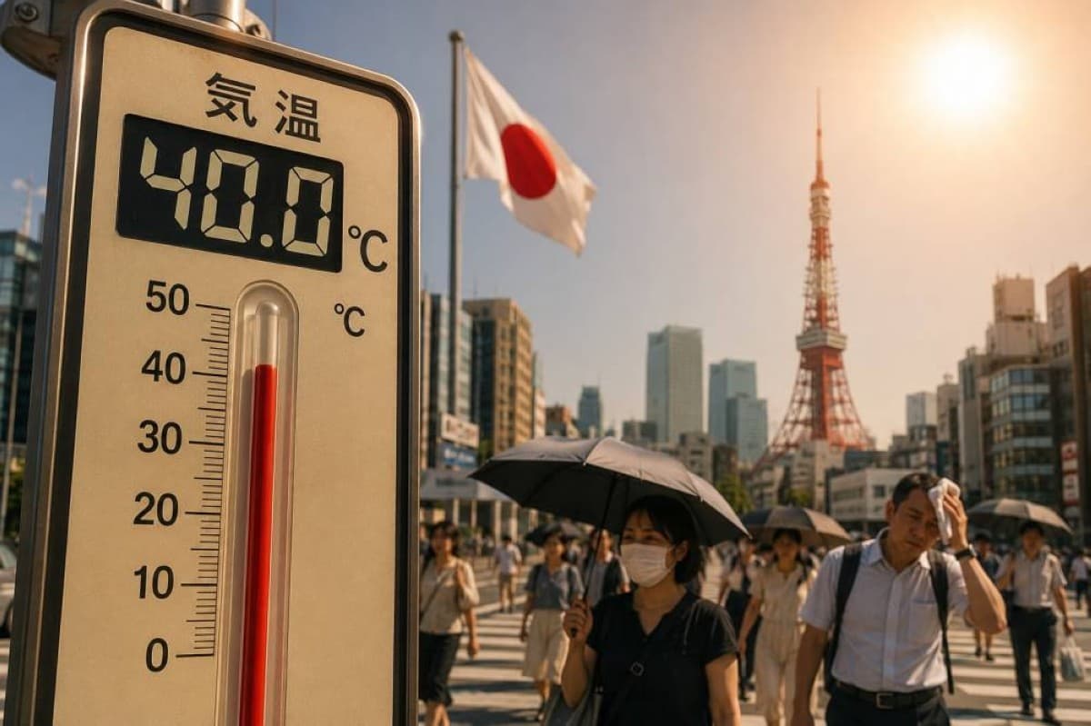 Japan records fifth straight day over 40°C
