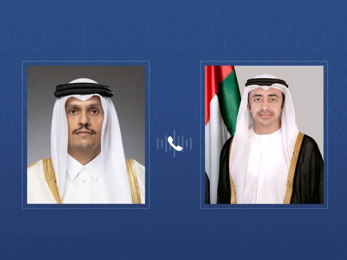 بن زايد وقطر يناقشان الوضع الإقليمي هاتفياً