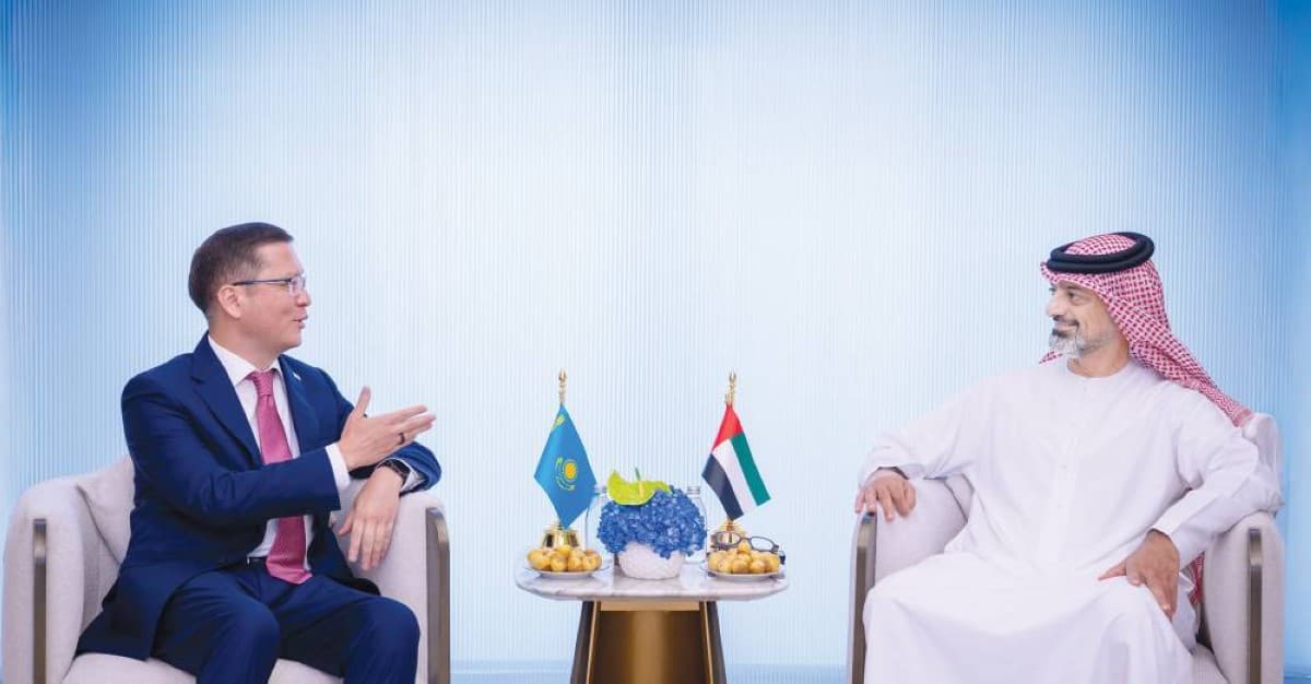 Al-Nuaimi talks cooperation with Kazakh envoy