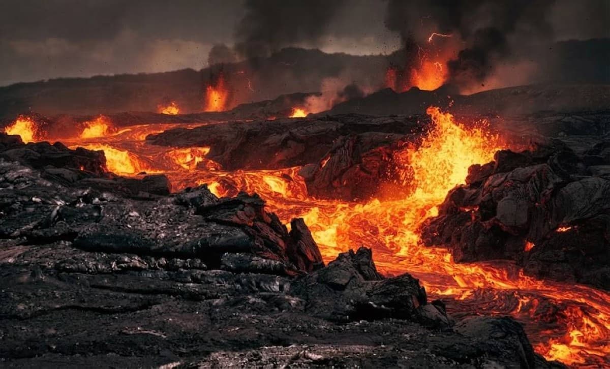 Did bombs halt the volcano eruption