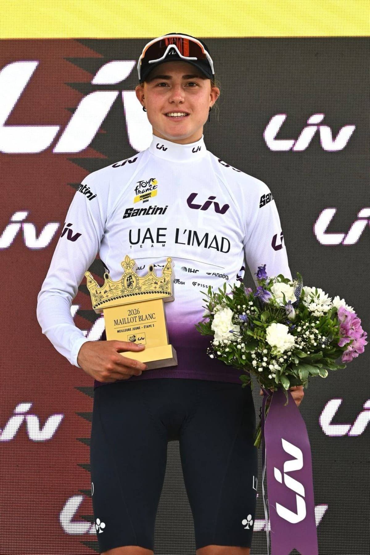 Bolasay Palasi retains white jersey at Women's Tour