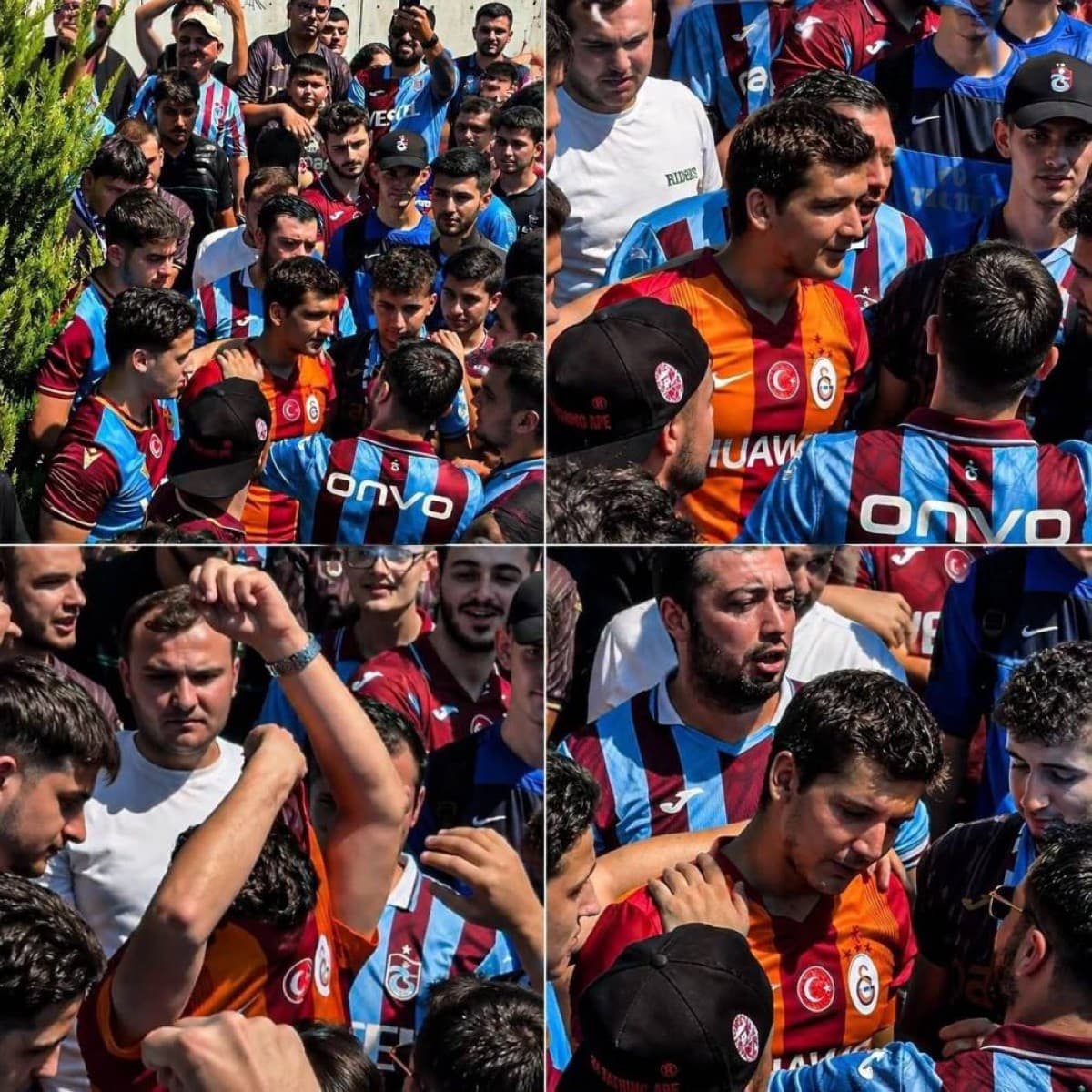 Galatasaray supporter removes jersey after Salah reception