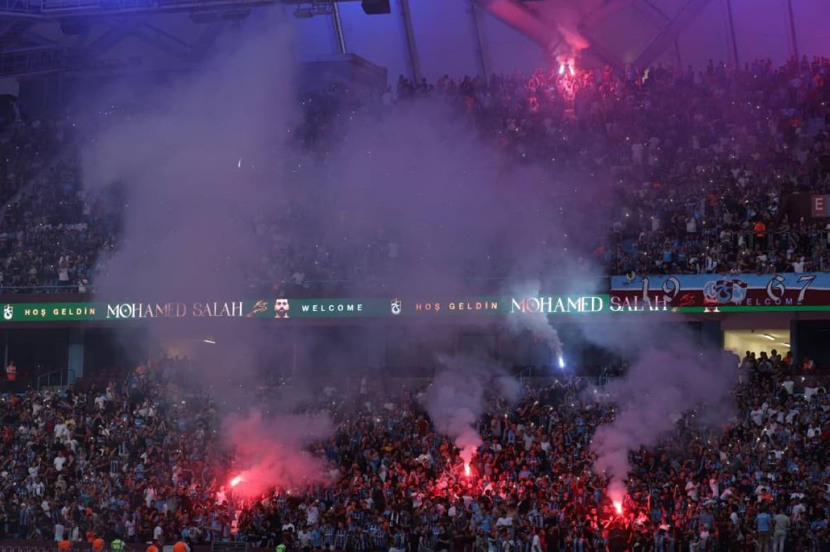 Mohamed Salah scores in Trabzon