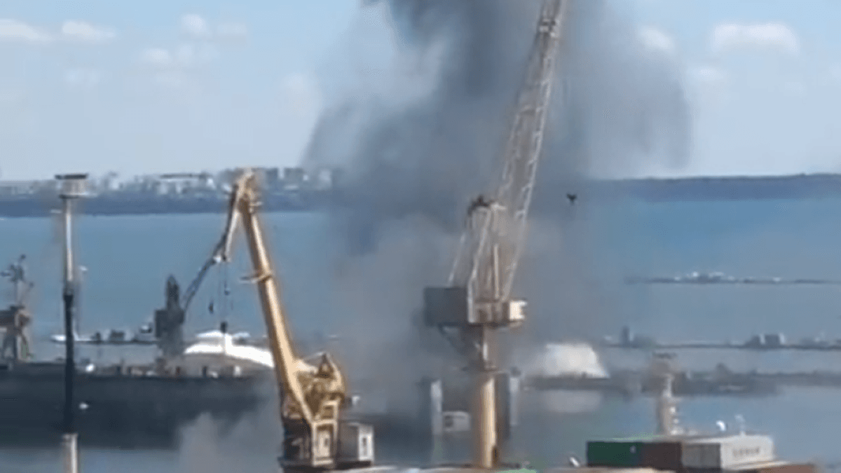 Russia targets Black Sea military ship