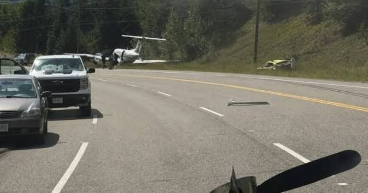Person killed as plane hits car in Canada