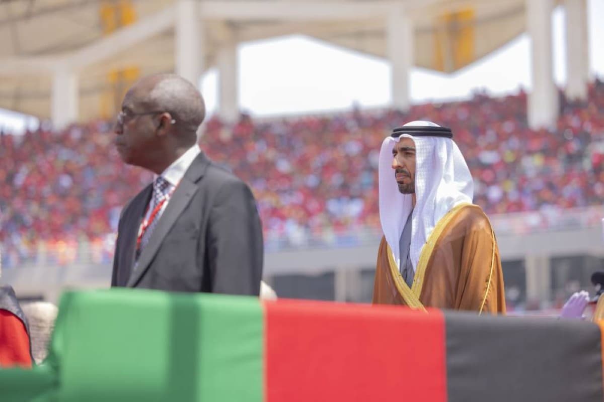Shakhbout bin Nahyan at Zambia president's inauguration
