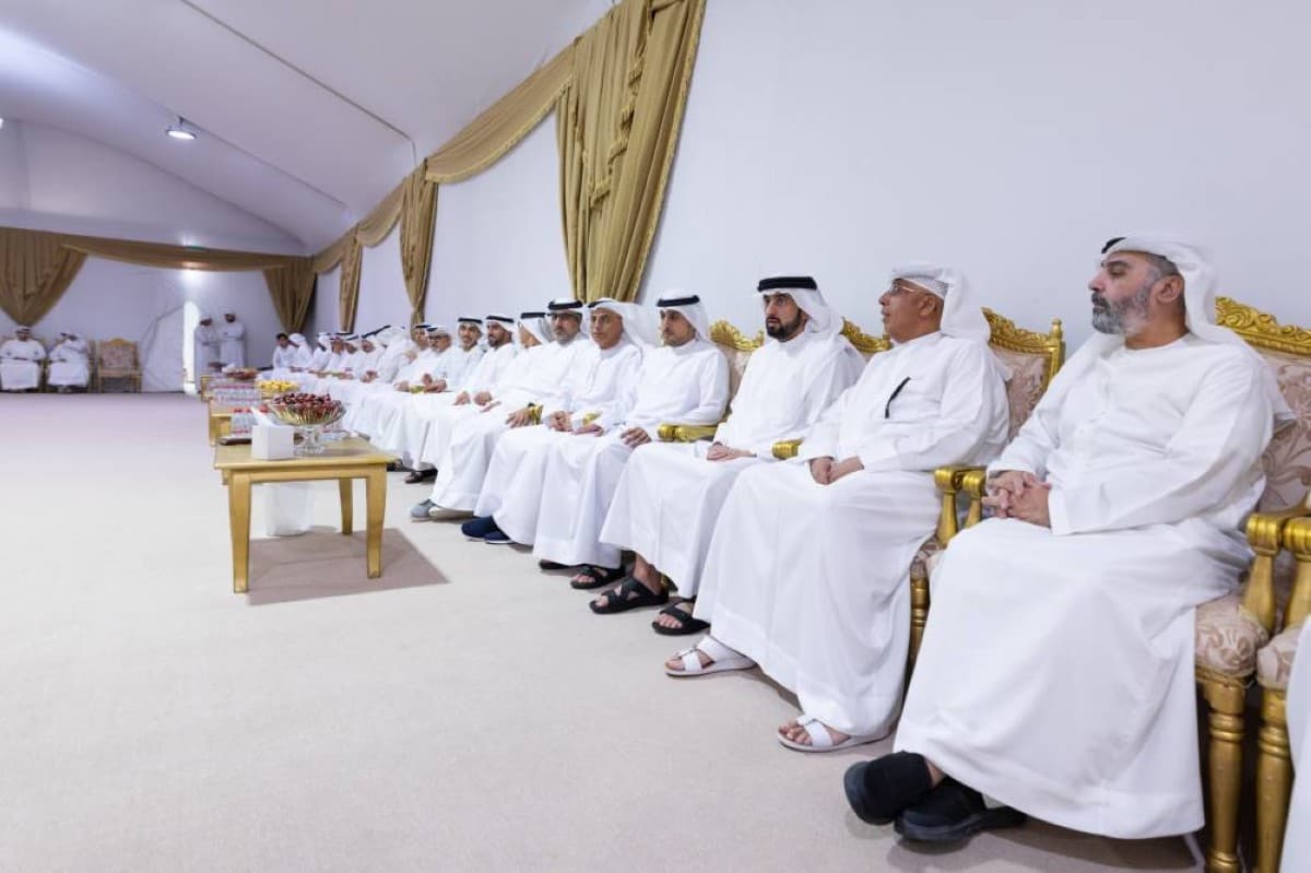 أحمد بن محمد يعزي بوفاة أرملة الشيخ أحمد