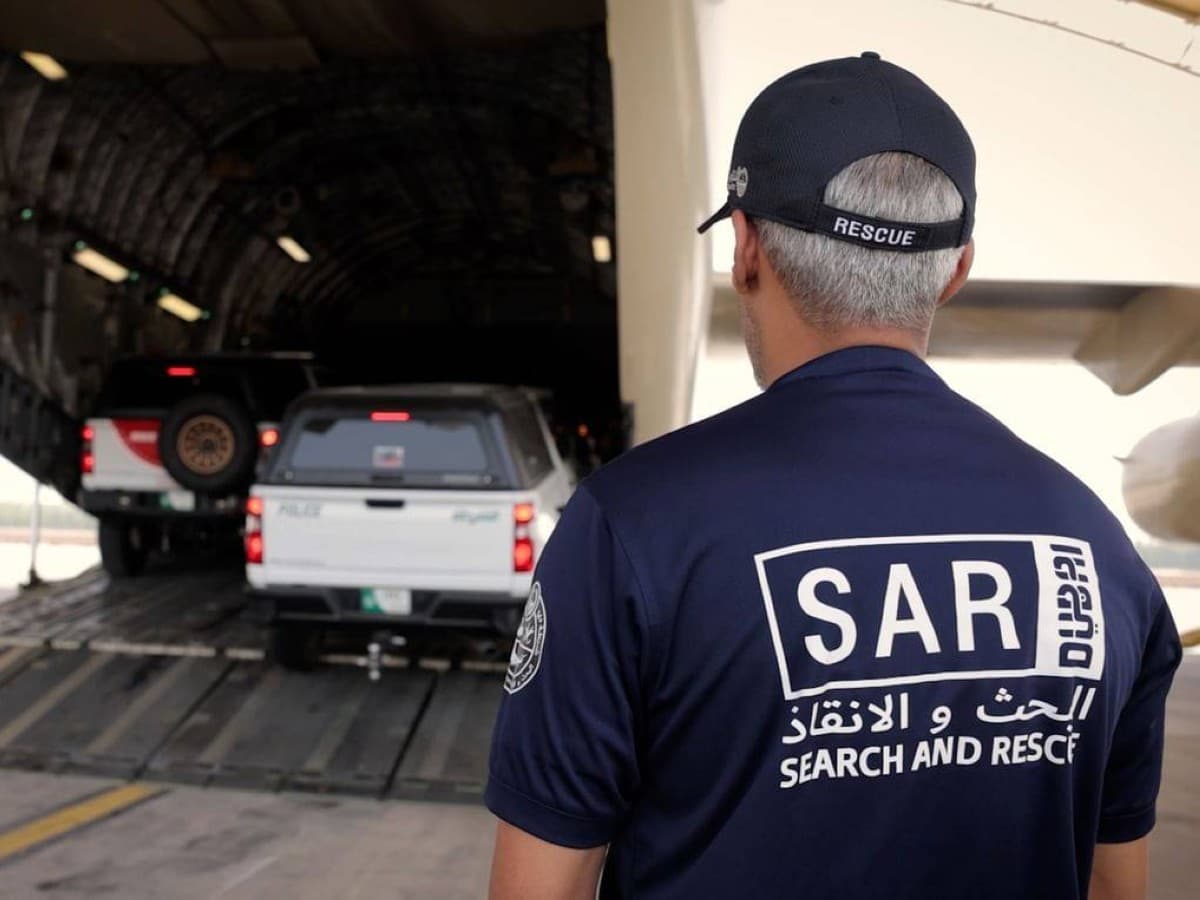 فريق إنقاذ إماراتي في راسوا بنيبال