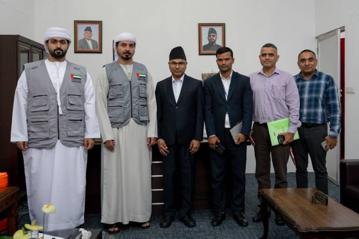 UAE Relief Team Reviews Nepal Recovery Plans