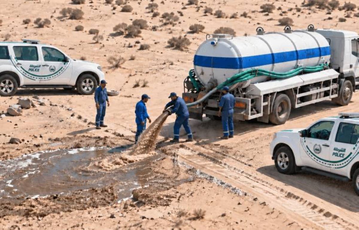 شرطة دبي تعتقل 18 متهماً وتضبط 17 صهريجًا