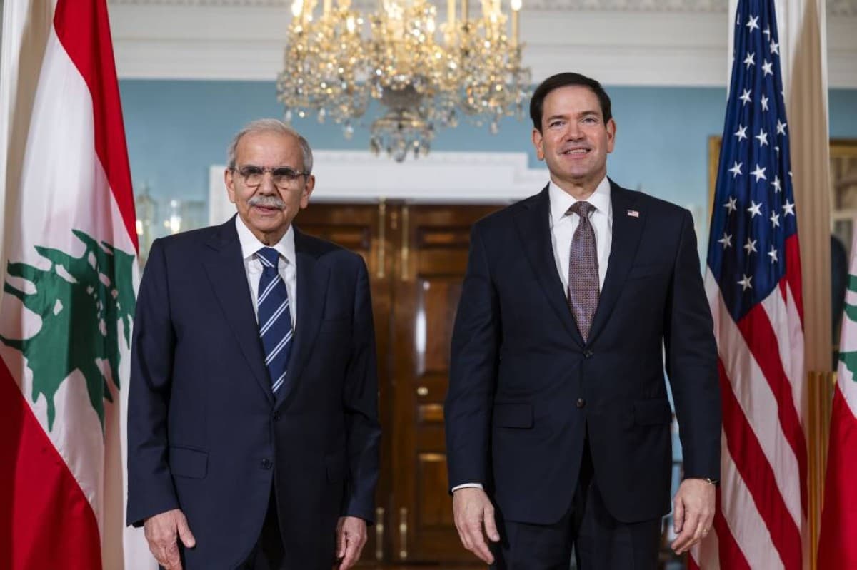 Lebanese PM urges framework with Israel during Rubio visit